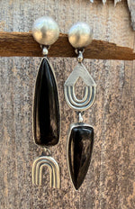 Karmic Directions Black Onxy Earrings