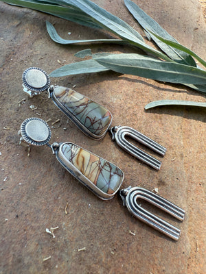 Cherry Creek Jasper Post Dangles