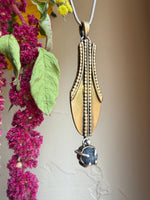 Blue Saphire & Bronze Water Vessel Amulet