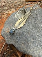 Blue Saphire & Bronze Water Vessel Amulet