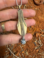 Blue Saphire & Bronze Water Vessel Amulet