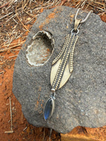 Bronze & Labradorite Water Drop Vessel Amulet