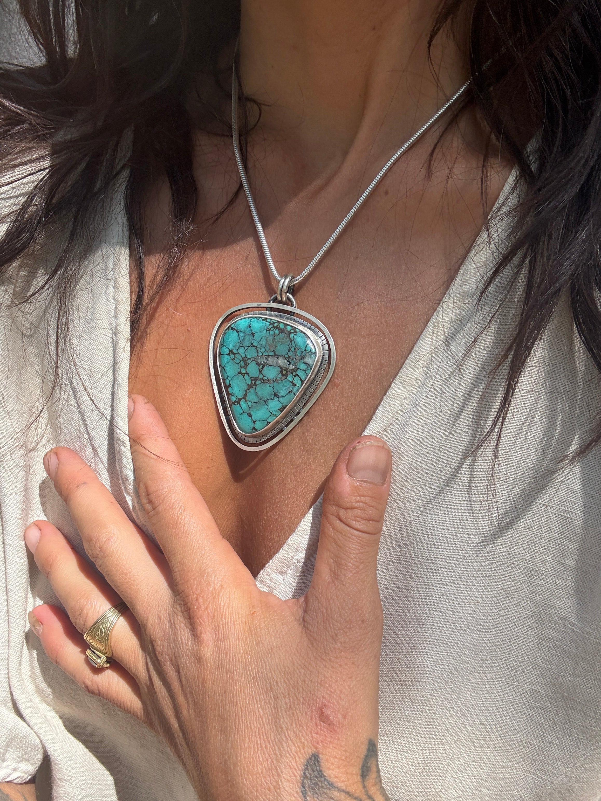 Floating Frame Turquoise Talisman