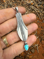 Silver Vessel Water Drop Amulet