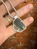Floating Moldavite Amulet