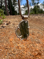 Floating Moldavite Amulet