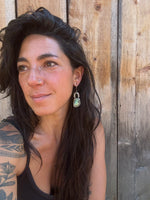 Labradorite Arch Earrings