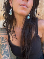 Labradorite Arch Earrings