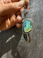 Labradorite Arch Earrings