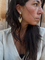Bronze Chevron Earrings