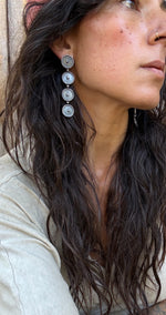 Silver Karmic Coin Earrings