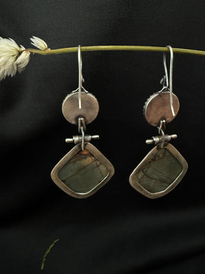 Cherry Creek Jasper Bullseye Dangles (reserved for Lakshmi)