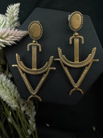 Bronze Anchor Earrings