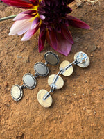 Mini Silver Karmic Coin Earrings