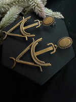 Bronze Anchor Earrings