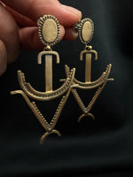 Bronze Anchor Earrings