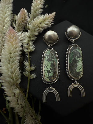 Turquoise Moonrise Arch Dangles