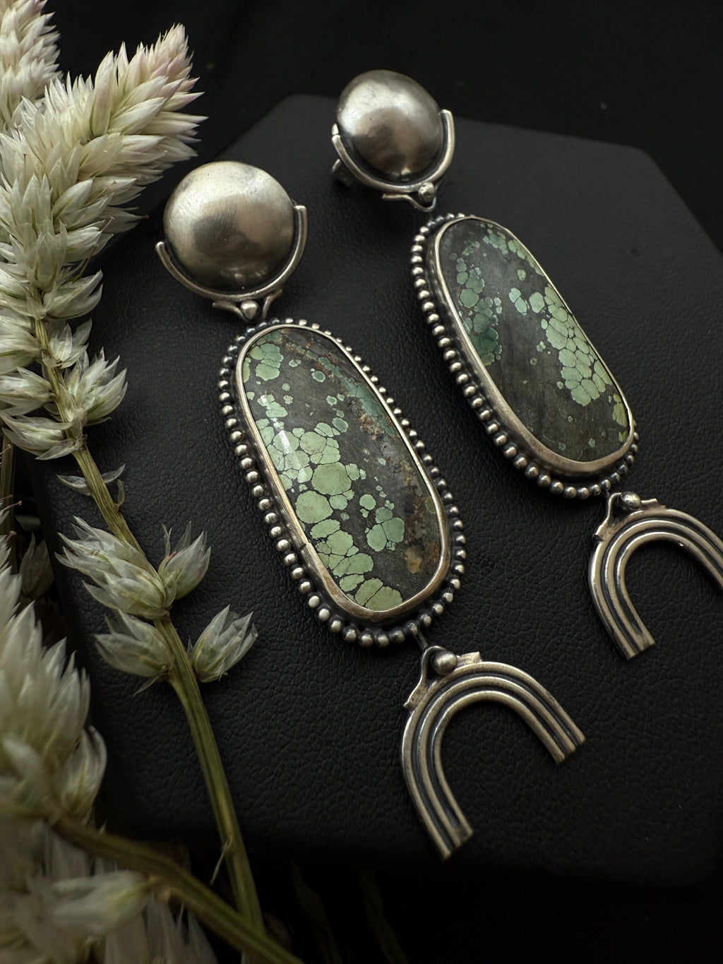 Turquoise Moonrise Arch Dangles
