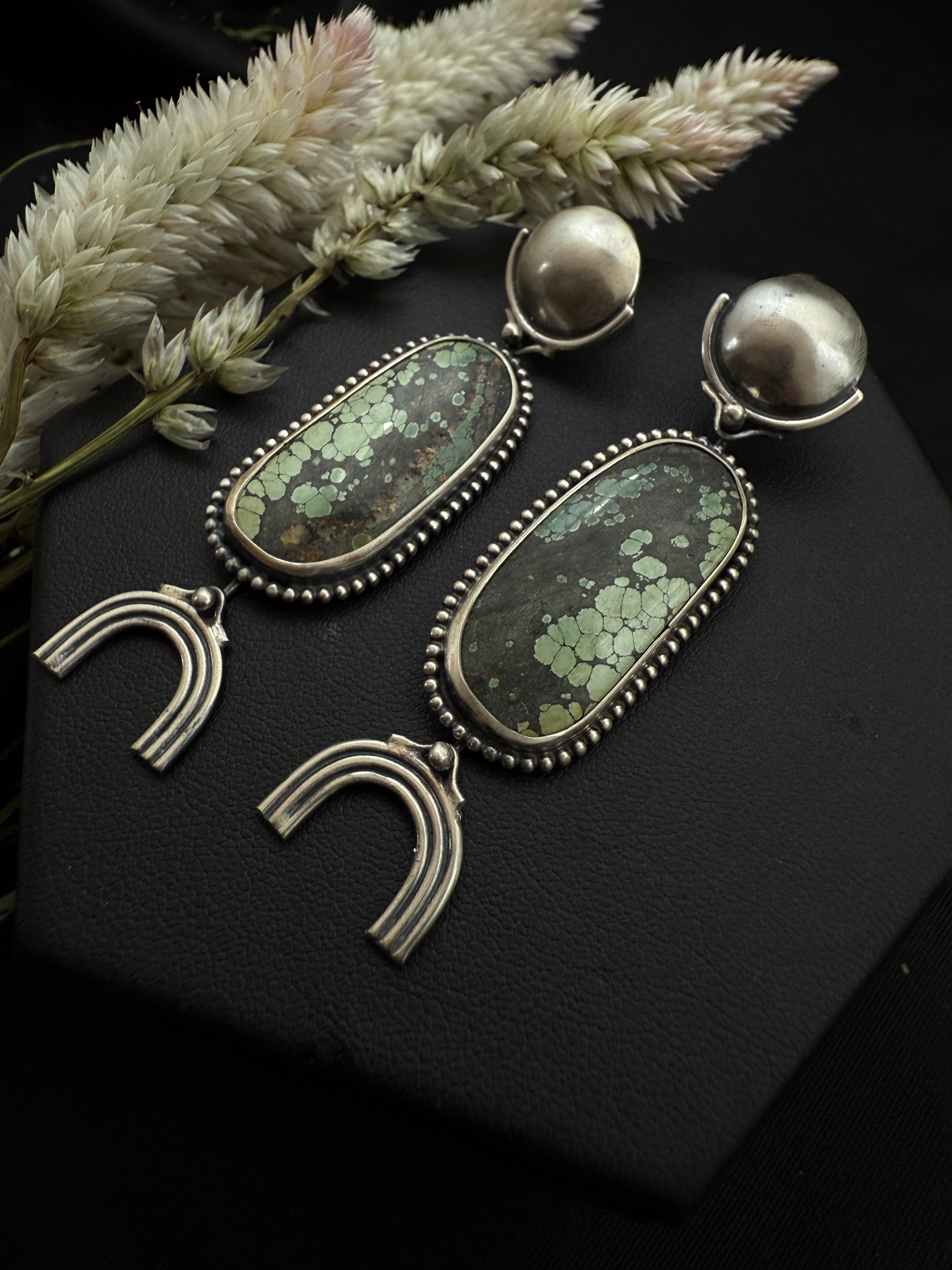 Turquoise Moonrise Arch Dangles