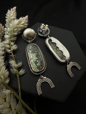 Turquoise Moonrise Arch Dangles