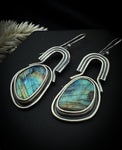 Labradorite Arch Earrings