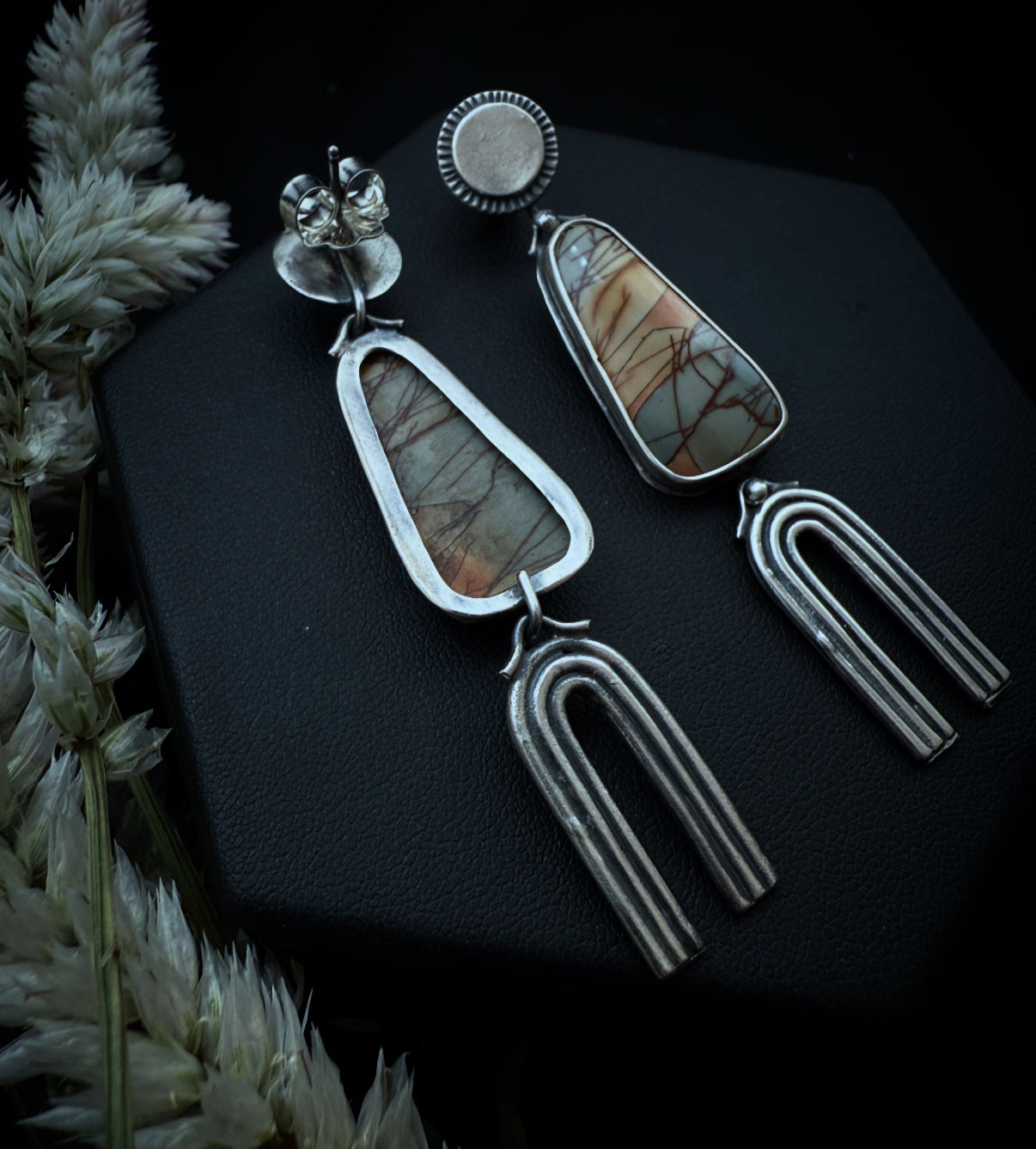 Cherry Creek Jasper Post Dangles