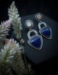 Blue Lapis Arch Earrings