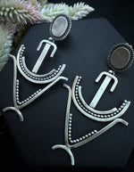 Silver Anchor Earrings