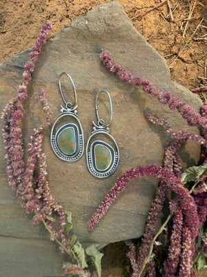 Royston Turquoise Dangles // Ear weights