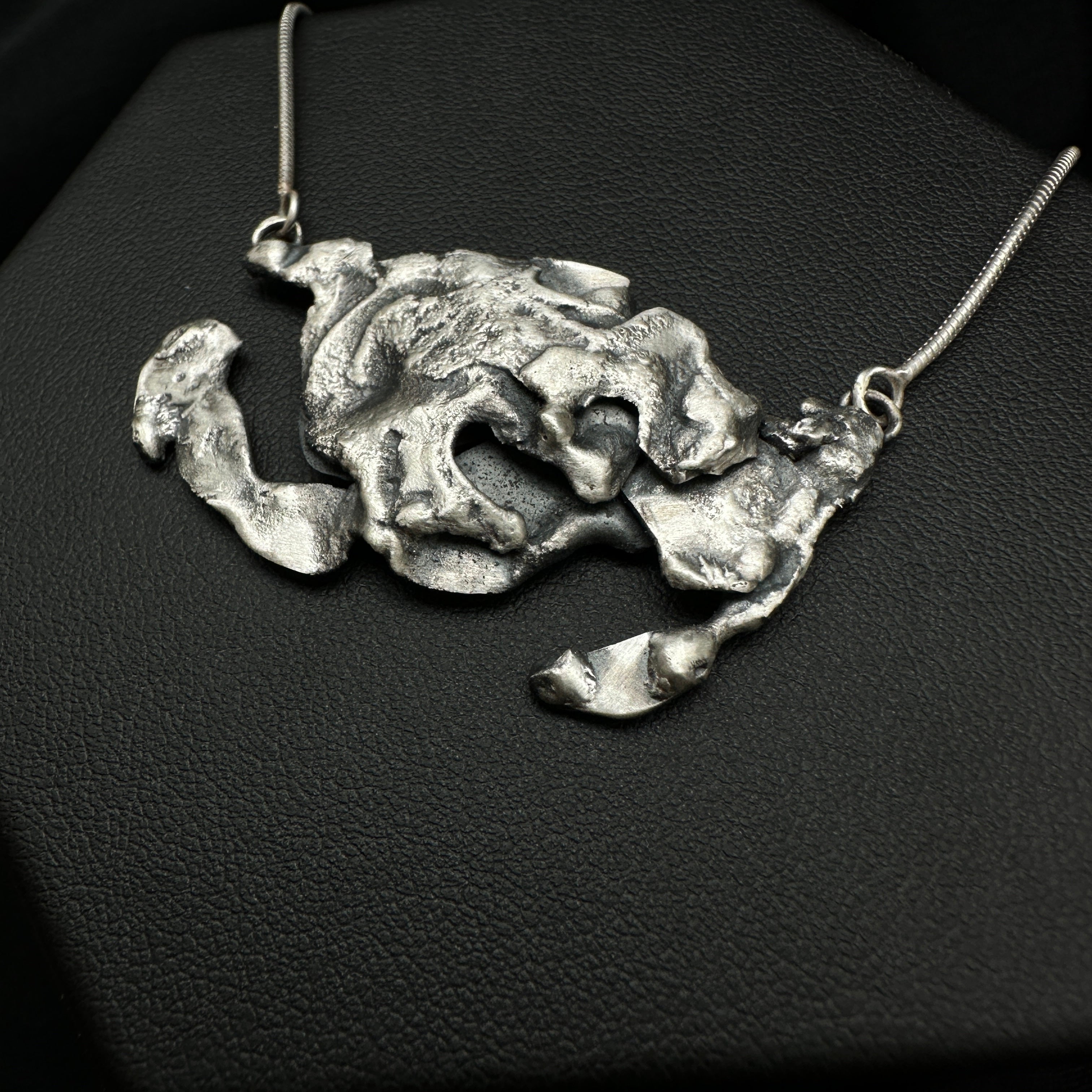 Silver Cluster Necklace