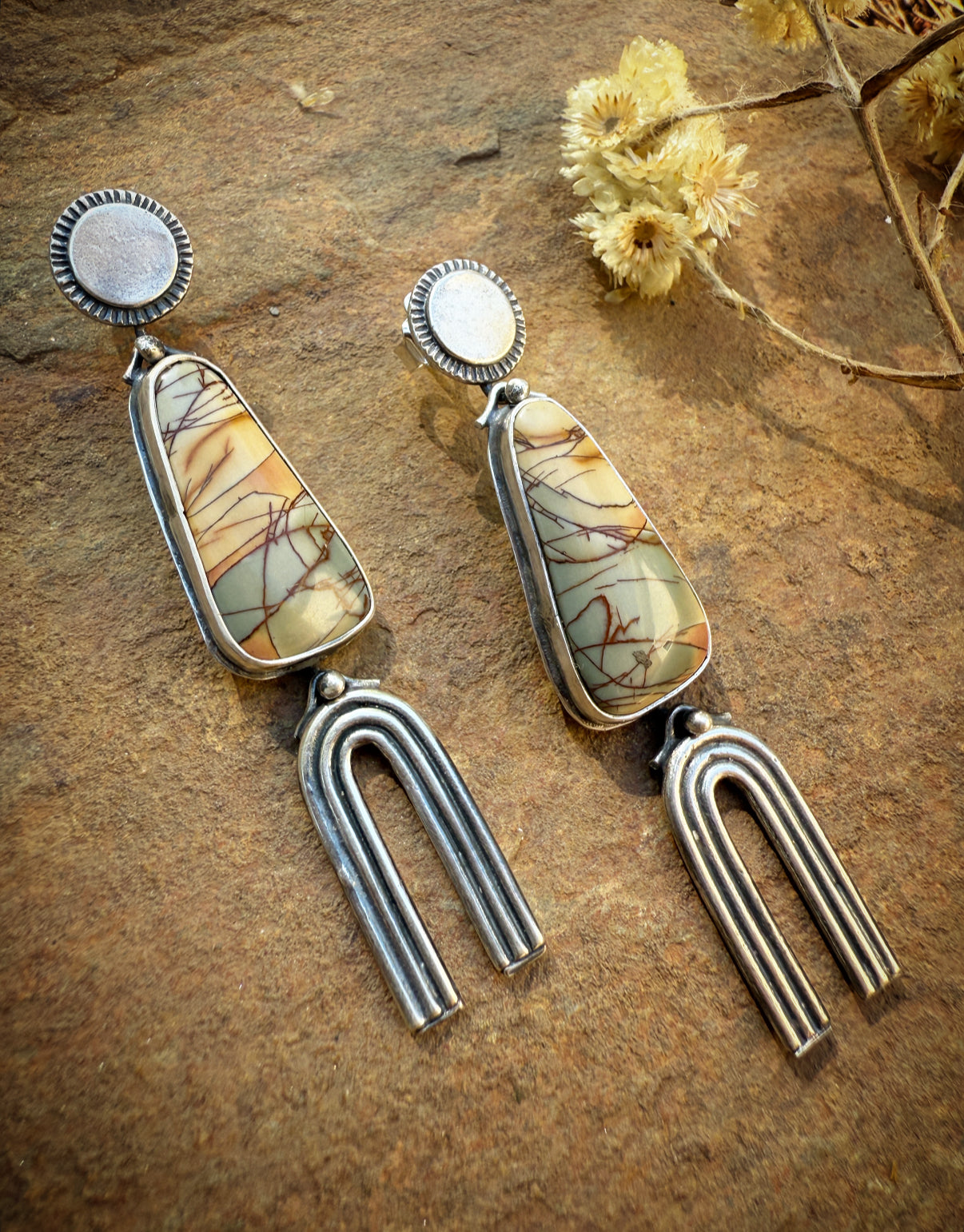 Cherry Creek Jasper Post Dangles