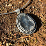 Dendritic Quartz Teardrop Pendant