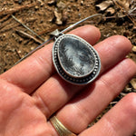 Dendritic Quartz Teardrop Pendant