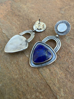 Blue Lapis Arch Earrings