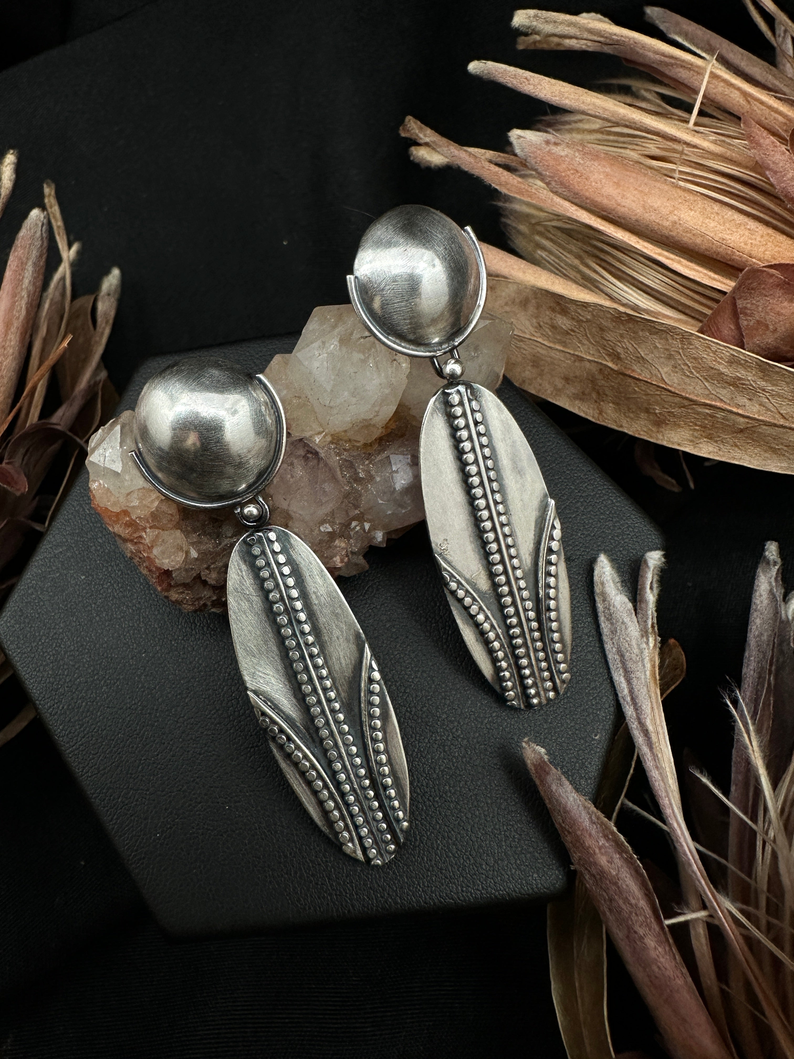 Sterling Silver Maize Earrings