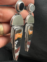 Alien Priestess Triple Stone Earrings