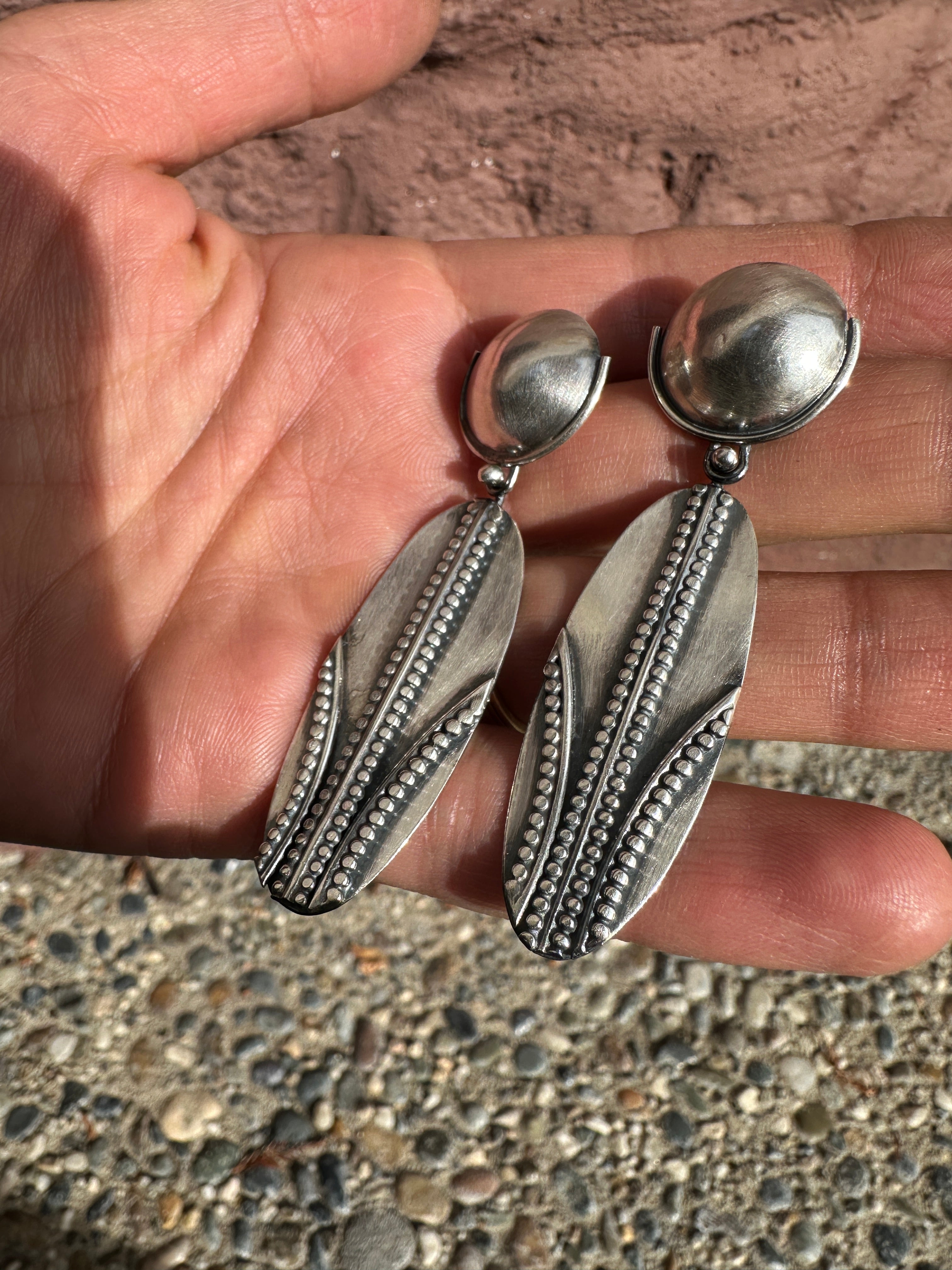 Sterling Silver Maize Earrings