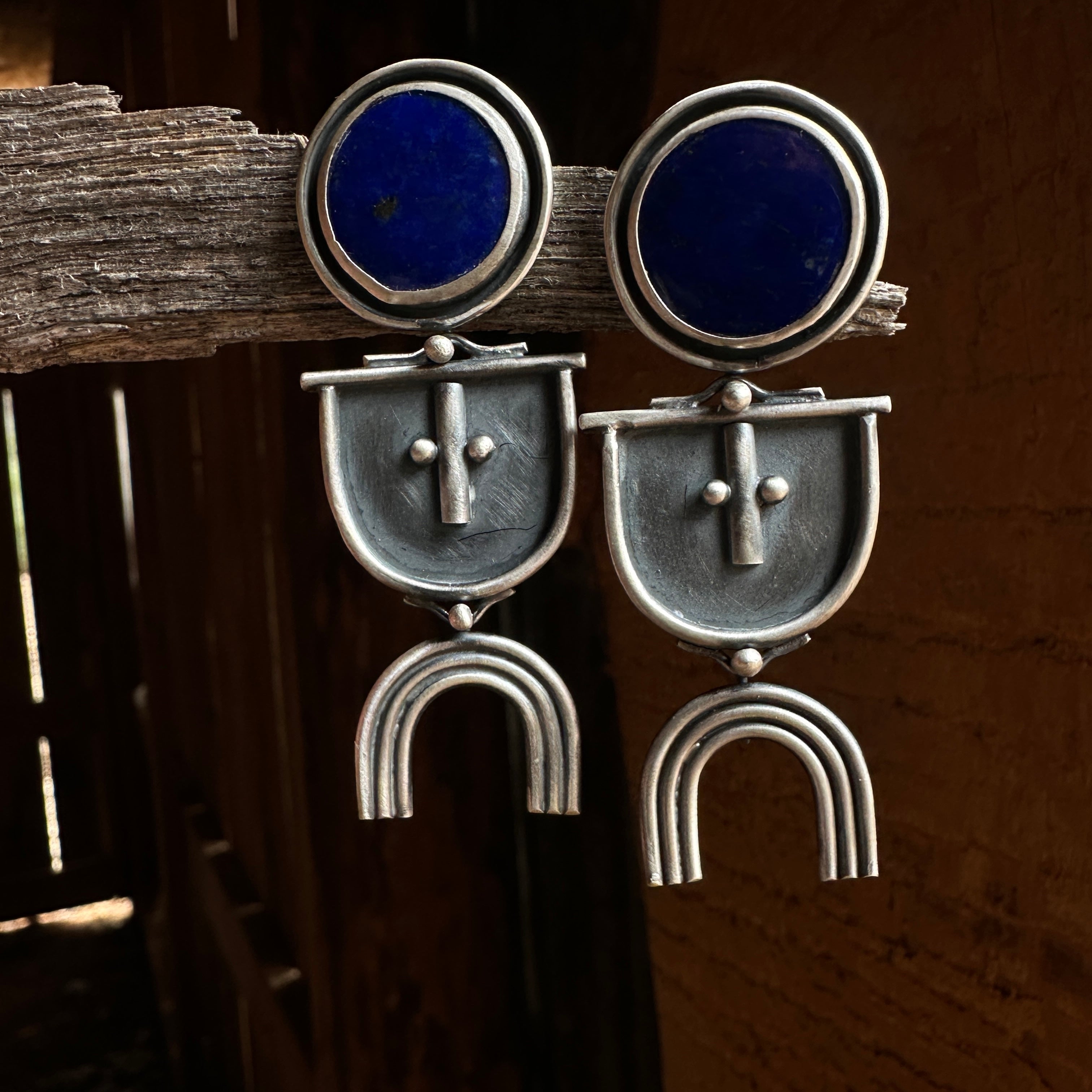 Blue Eclipse Earrings