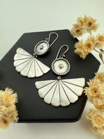 Silver Fan Earrings