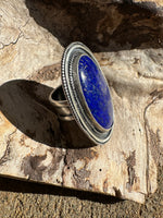 Lapis Lazuli Eclipse Ring