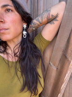 White Buffalo Diamond Earrings