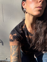 Textured Wide Silver hoops