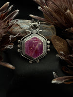 Raw Ruby Pomegranate Talisman