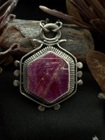 Raw Ruby Pomegranate Talisman