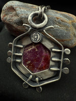 Raw Ruby Pomegranate Talisman