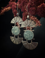 Sun Catcher Aquamarine Dangles (larger stone)