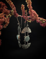 Raw Aquamarine Suncatcher Dangles (smaller stone)