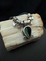 Variscite Tear Drop Charm Necklace