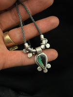 Variscite Tear Drop Charm Necklace