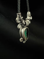 Variscite Tear Drop Charm Necklace